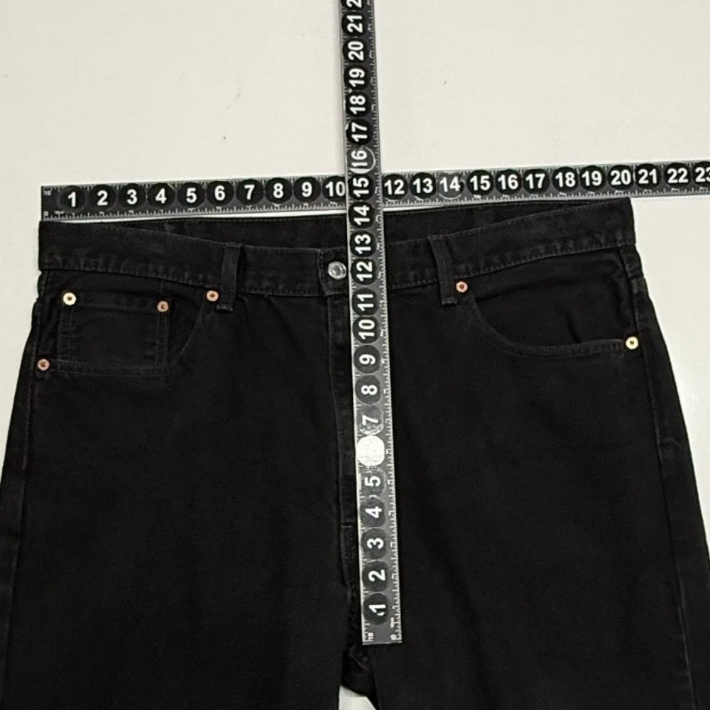 Levis 550 Jeans Mens 40x30 Black Relaxed‎ Fit Denim 100% Cotton Workwear
